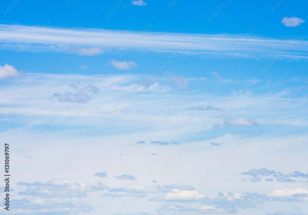Fototapeta premium white fluffy clouds in the blue sky