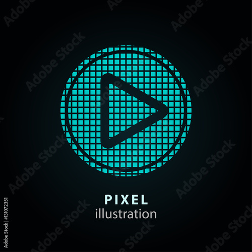 Start - pixel illustration.