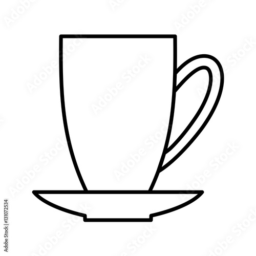 Coffee outline digital icon