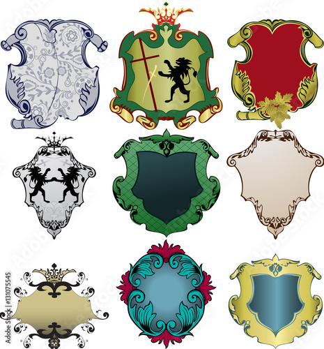 Heraldic Royal Crests