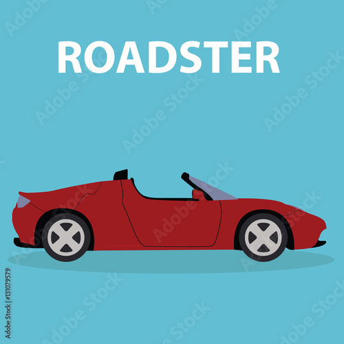 Car Roadster vehicle transport type design