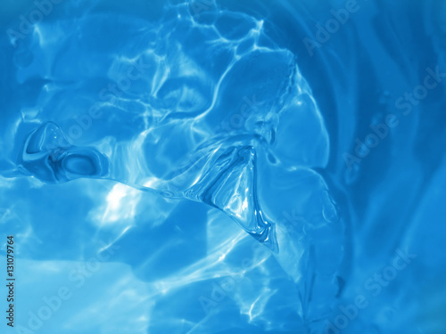 blue ice and water