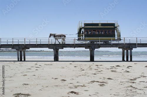 Horse Drawn Tram, Victor Harbor, Fleurieu Peninsula, SA photo