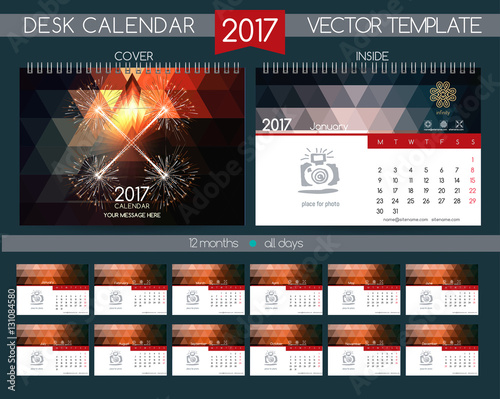 Design Desk Calendar 2017.