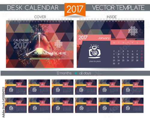 Design Desk Calendar 2017.