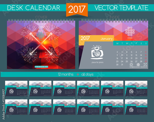 Design Desk Calendar 2017.