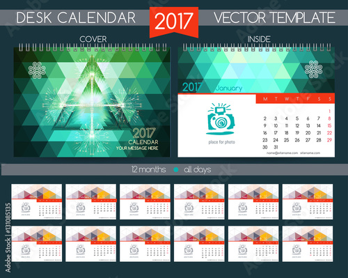 Design Desk Calendar 2017.