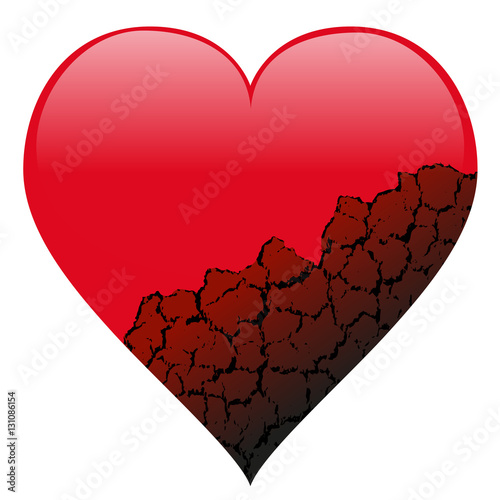 Coeur brisé - divorce - séparation - couple - histoire d'amour