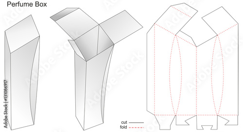 perfume box paper with die stamp