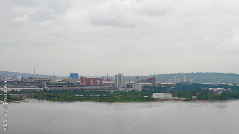 Timelapse River City Sunset Mountain Cityscape Timelapse River City Sunset Mountain Cityscape