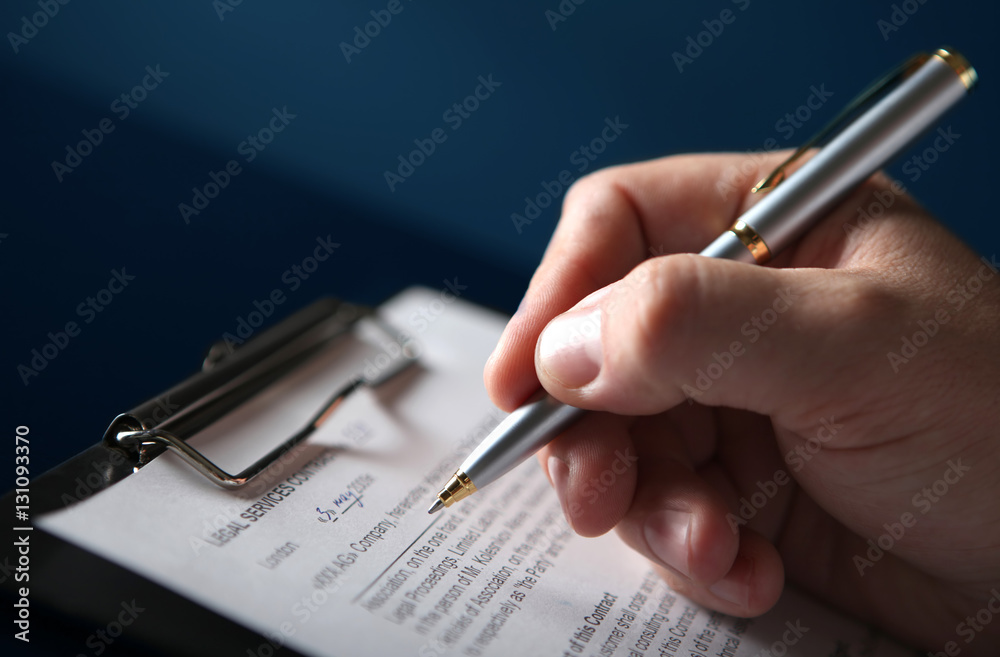 signing finance contract signing finance contract