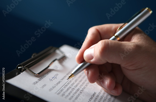 signing finance contract