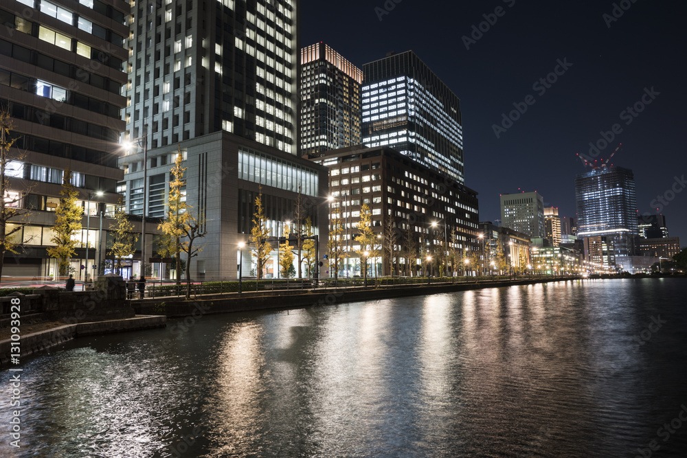東京大手町の夜景