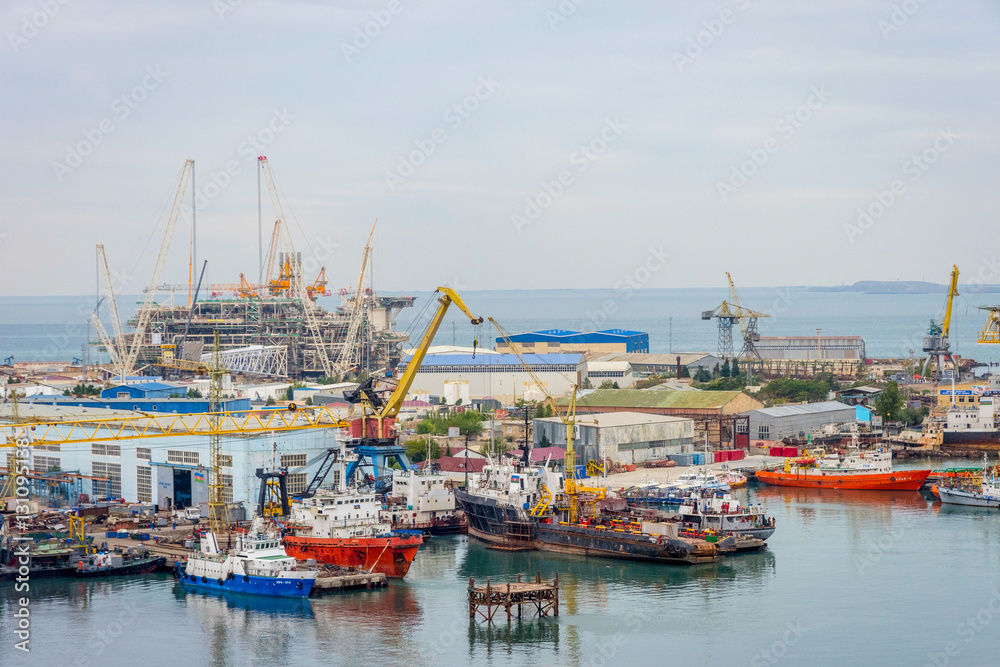 Industrial port, Baku