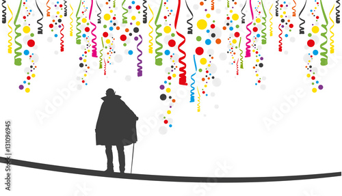 Karneval | Luftschlangen und Konfetti