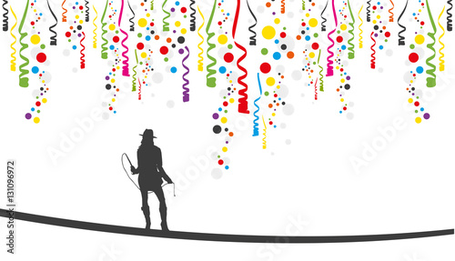 Karneval | Luftschlangen und Konfetti