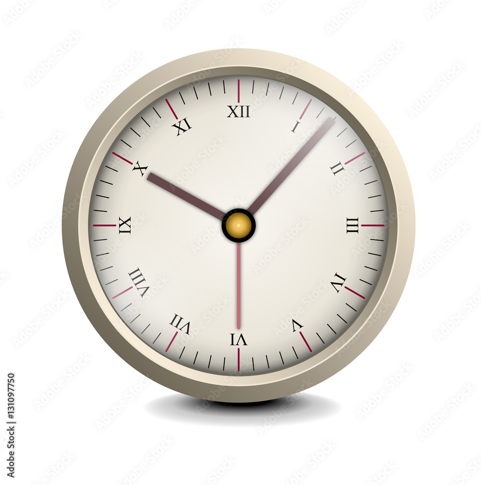 Uhr mit römischem Zifferblatt / Vektor Uhr mit römischem Zifferblatt / Vektor