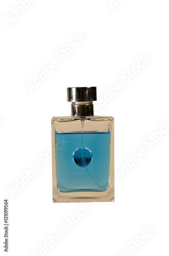 Bottle of the men perfume isolated on white