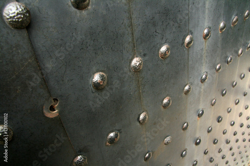 Ancient Steel Door Close Up Detail