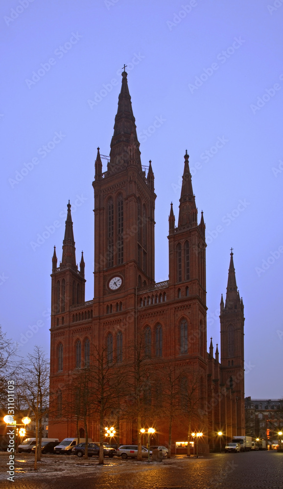 Marktkirche church in Wiesbaden. Germany