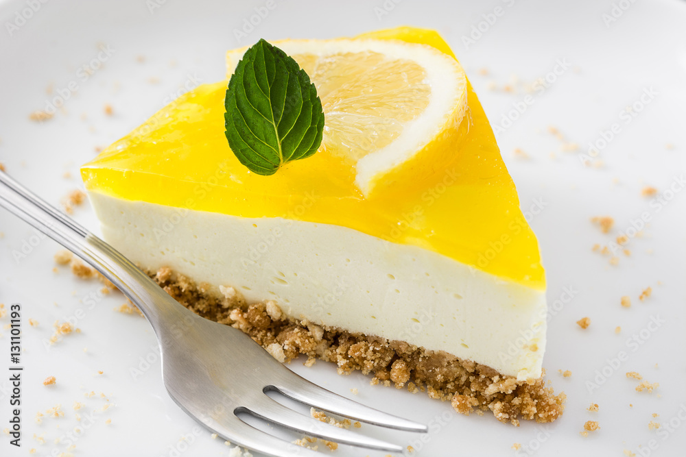 Lemon pie on wooden background
Lemon pie on wooden background