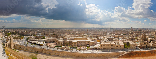 Blick über Aleppo in Syrien