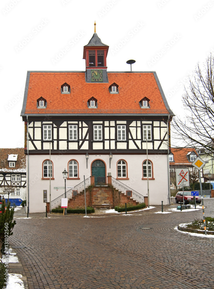 Old town hall in Bad Vilbel. Germany