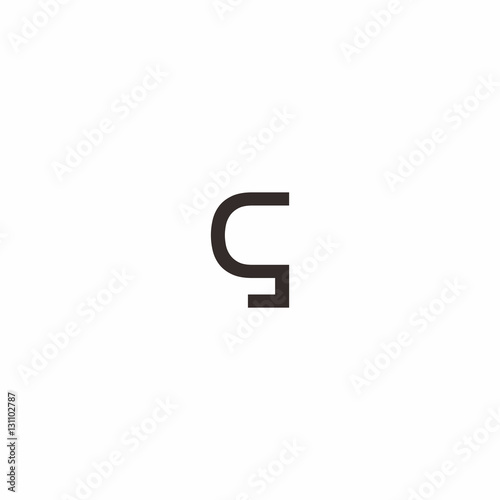 Fototapeta Naklejka Na Ścianę i Meble -  Letter S G Logo