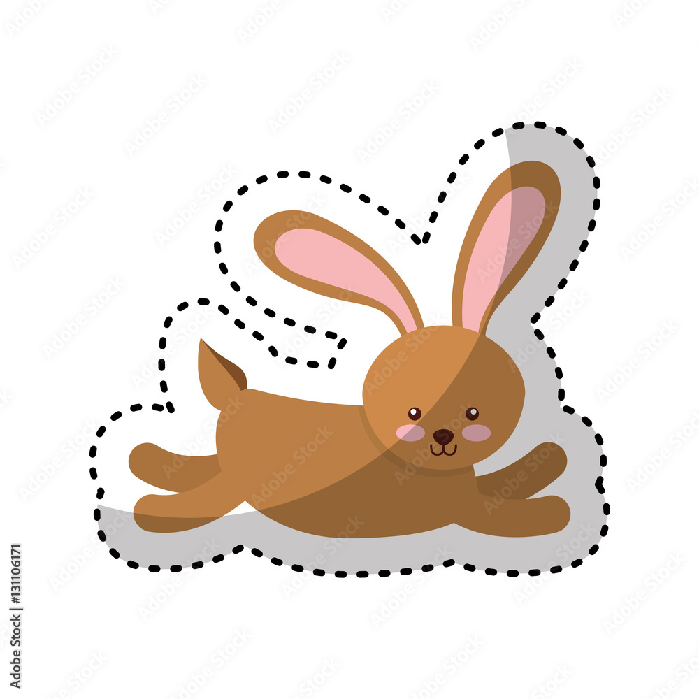 cute rabbit character icon vector illustration design cute rabbit character icon vector illustration design