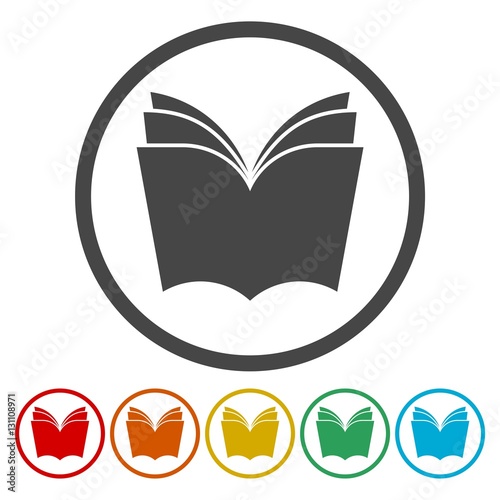 Vector sign book icon 