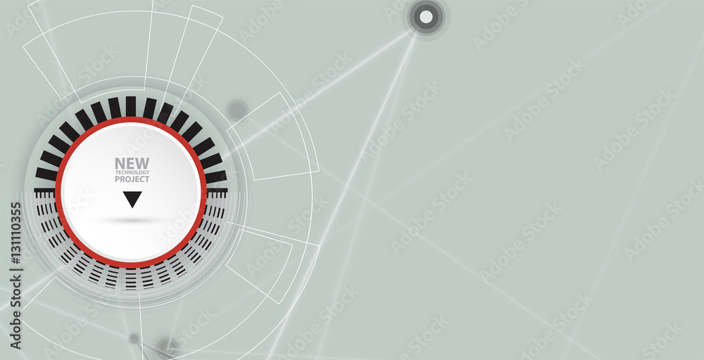 Fototapeta premium Digital technology world. Business virtual concept. Vector background