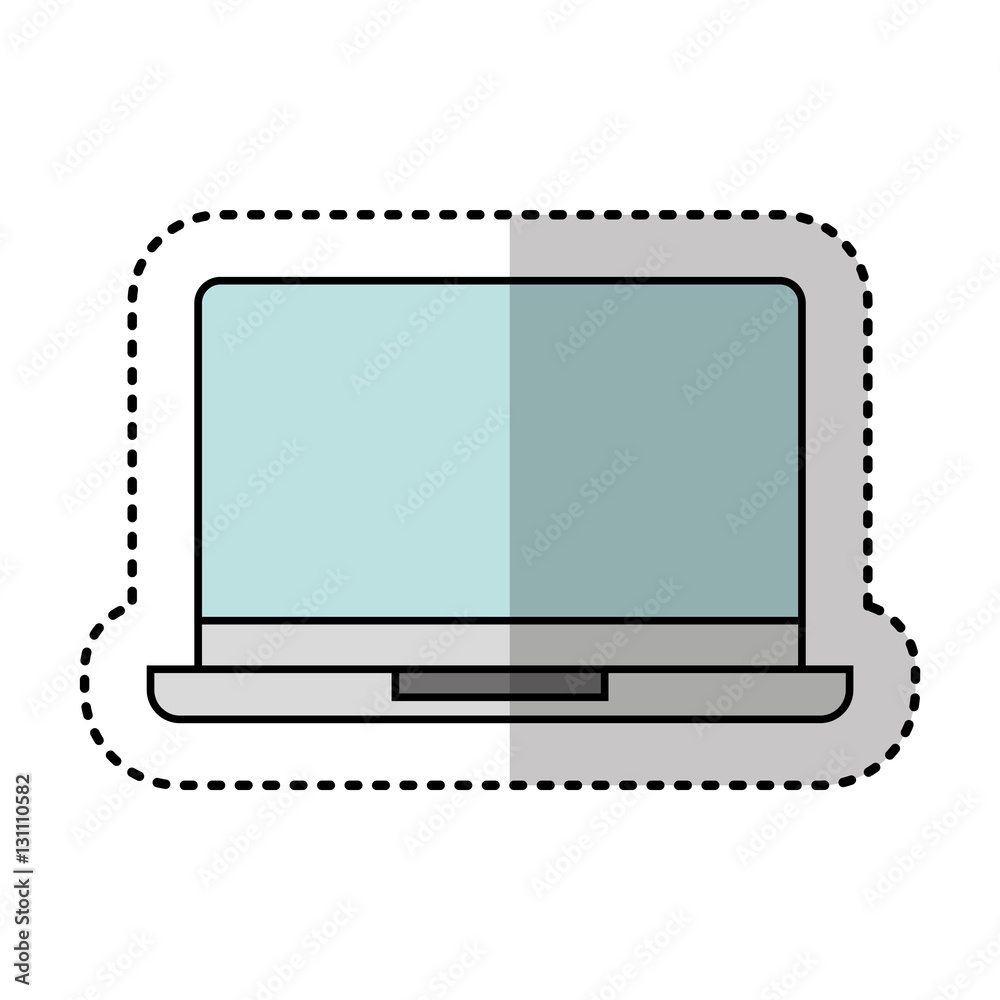 laptop computer isolated icon vector illustration design