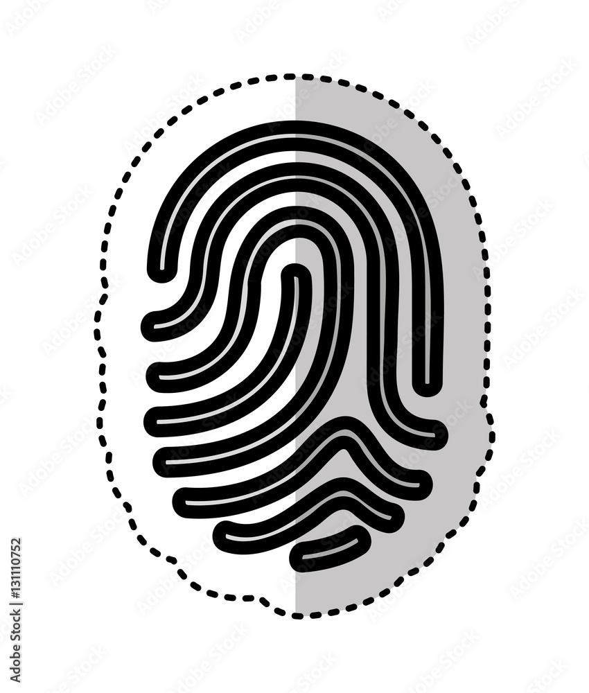 finger print isolated icon vector illustration design finger print isolated icon vector illustration design
