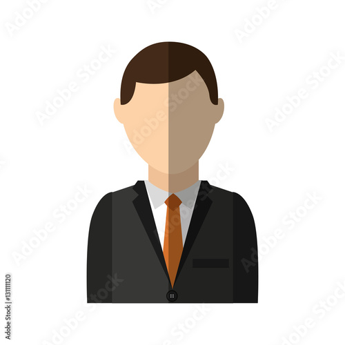 businessman character isolated icon vector illustration design