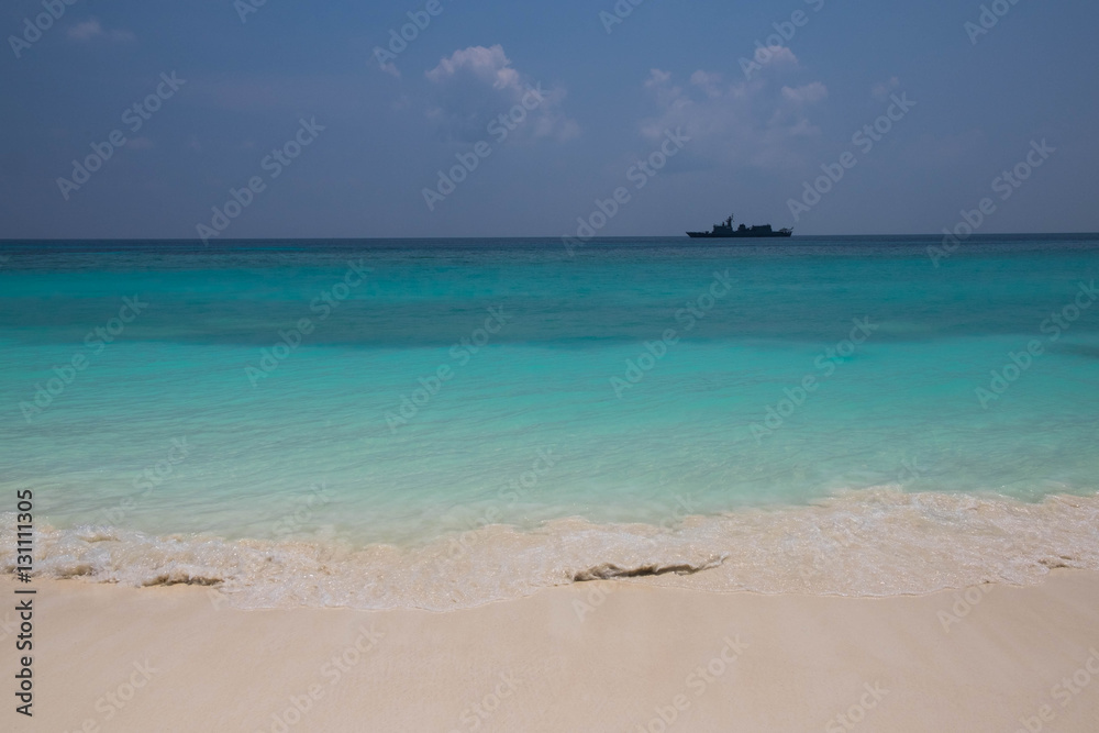 Sea view in a relax mood on a holiday in Koh Tachai, Phangnga , Thailand Sea view in a relax mood on a holiday in Koh Tachai, Phangnga , Thailand