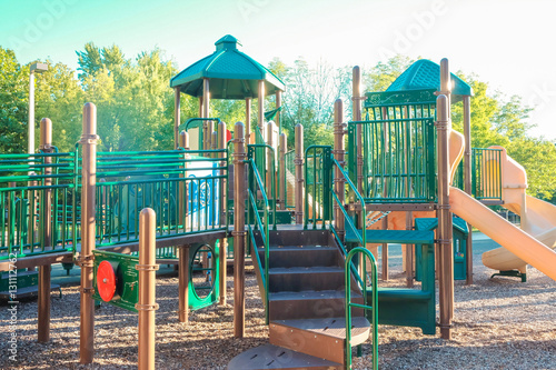 Playground in the park.