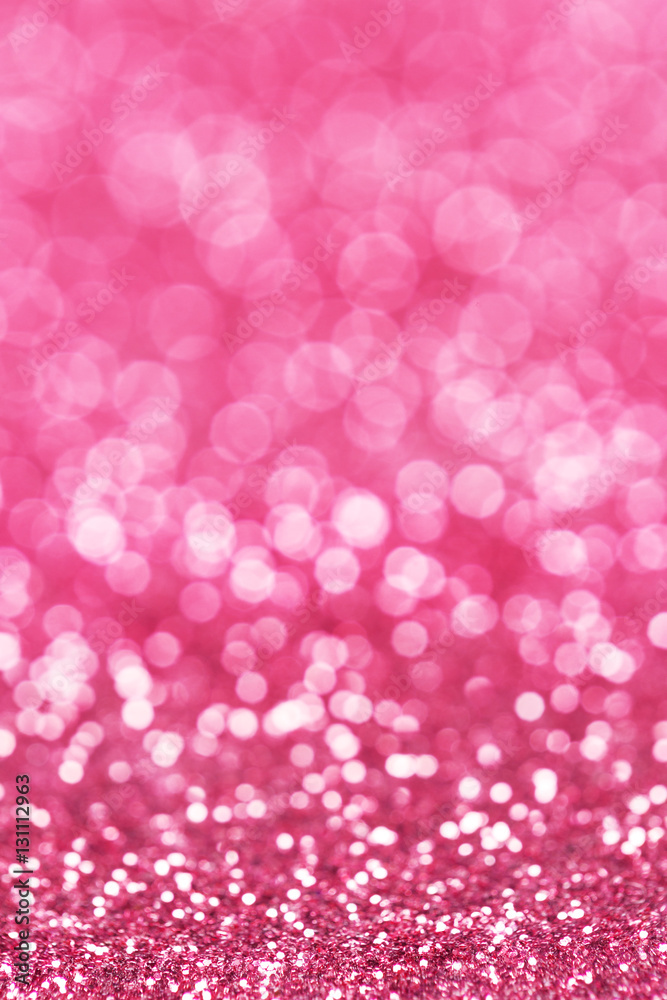 Pink glittering New Year or Christmas background.