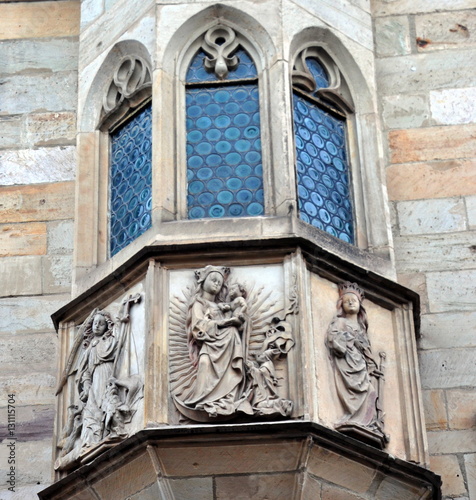 Erker an der Ostfassade der Michaeliskirche - Universitätskirche der Universität Erfurt  photo