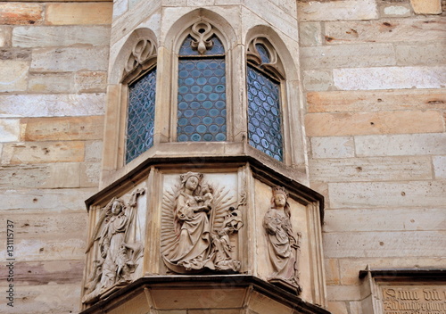 Erker an der Ostfassade der Michaeliskirche - Universitätskirche der Universität Erfurt  photo