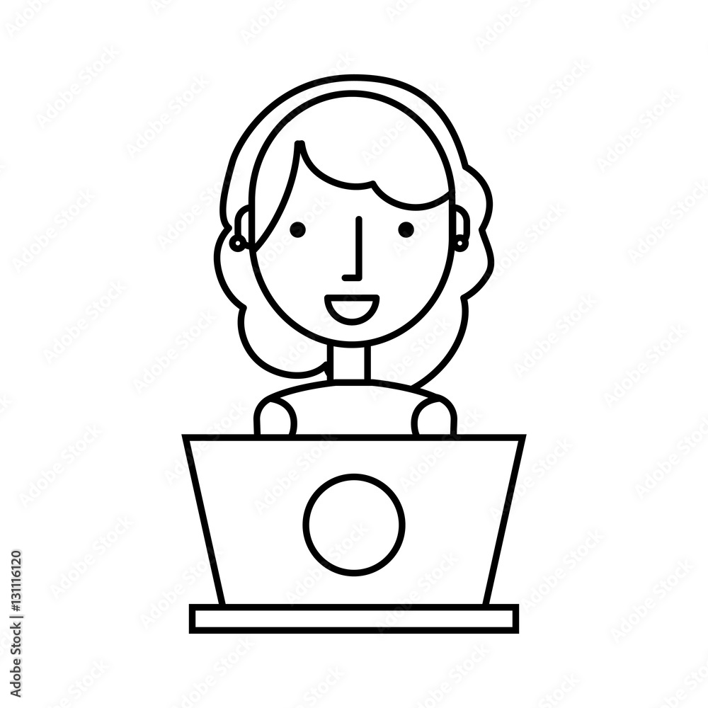 business person with laptop vector illustration design business person with laptop vector illustration design