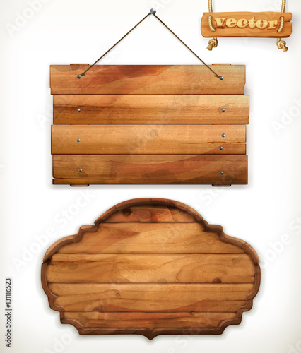 Fototapeta Naklejka Na Ścianę i Meble - Wooden board, old wood vector