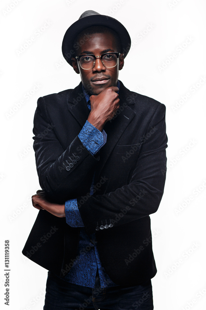 The black man happy expression The black man happy expression