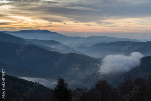 le soir sur la montagne des Vosges © Olympixel