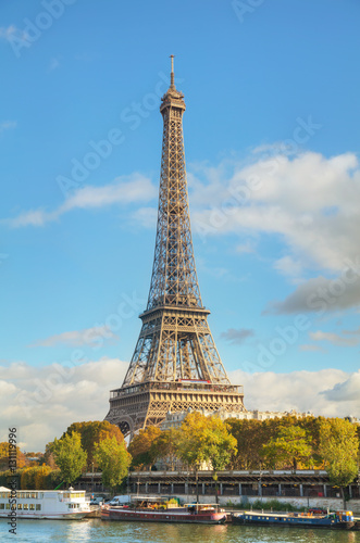 Fototapeta Naklejka Na Ścianę i Meble -  Cityscape of Paris with the Eiffel tower