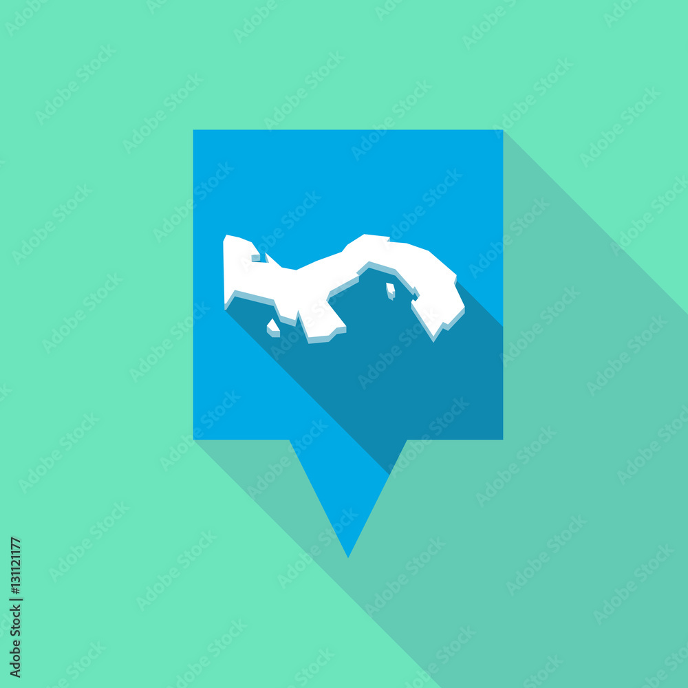 Long shadow tooltip with the Panama map Long shadow tooltip with the Panama map