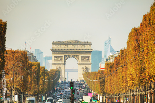 Obraz na płótnie Arc de Triomphe de l'Etoile in Paris w salonie