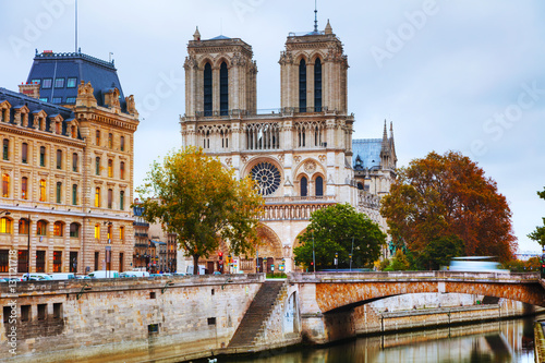 Obraz na płótnie Notre Dame de Paris cathedral w salonie