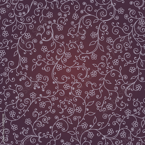 Retro styled flowers vector illustration for backgrounds