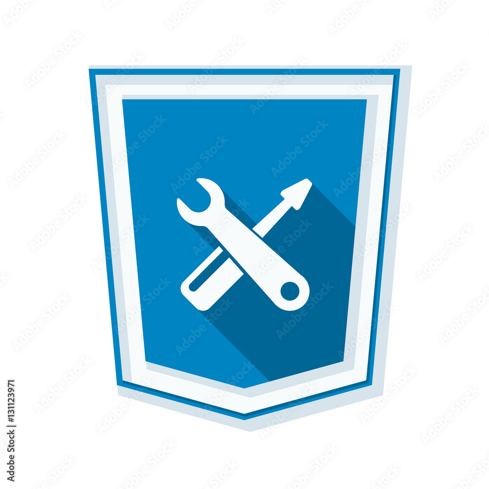 Service Shield sign illustration