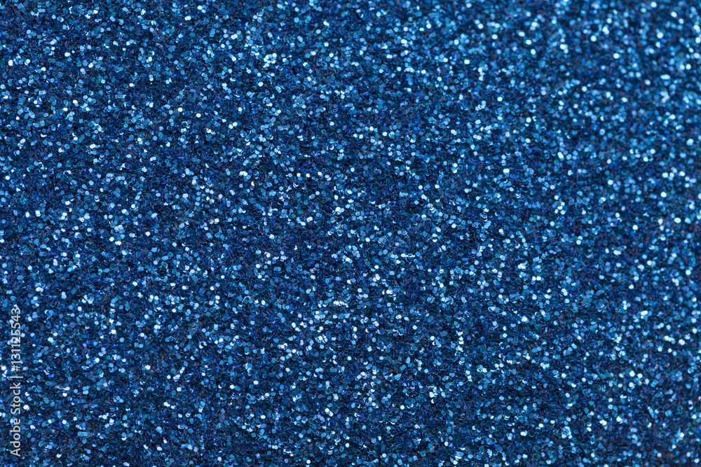 blue sparkles close up